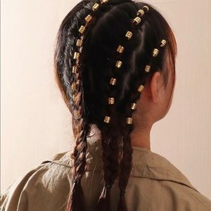 Beautiful 80 PCE Hollow Out Hair Rings